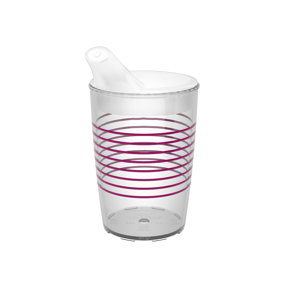 Non-slip cup with rings