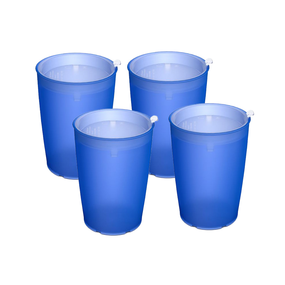 4er set up scale with discreet drinking lid