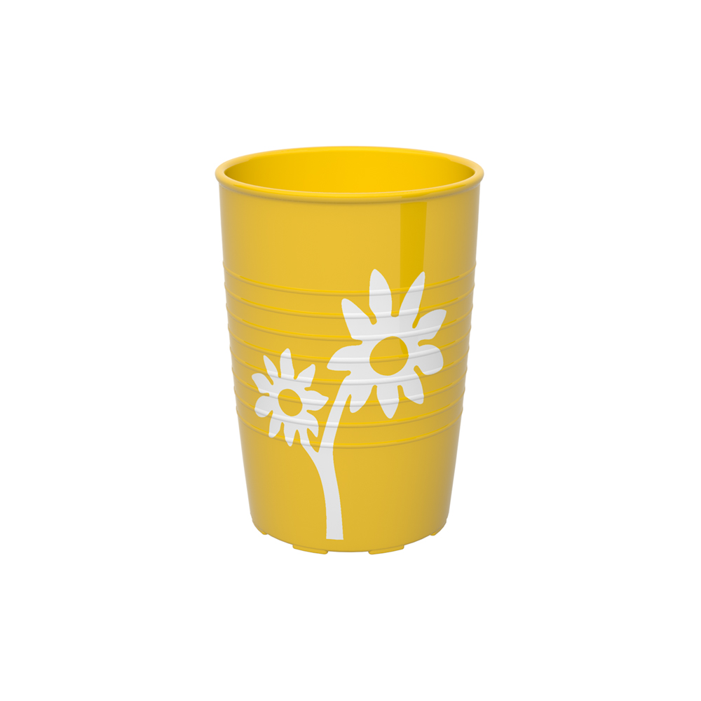 Non-slip cup flower with spouted lid small opening