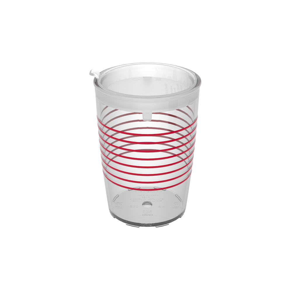 Non-slip cup with rings