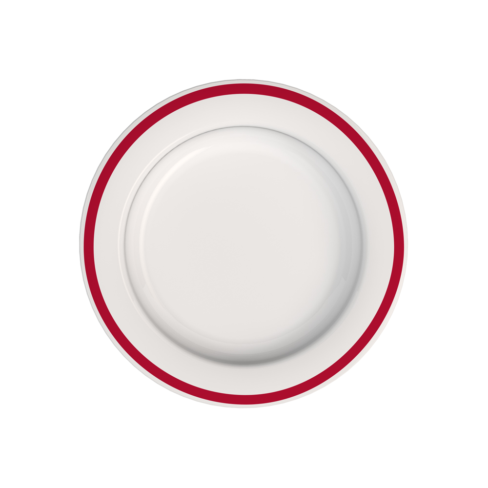Small plate with sloped base