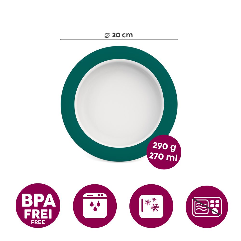 Small plate with sloped base